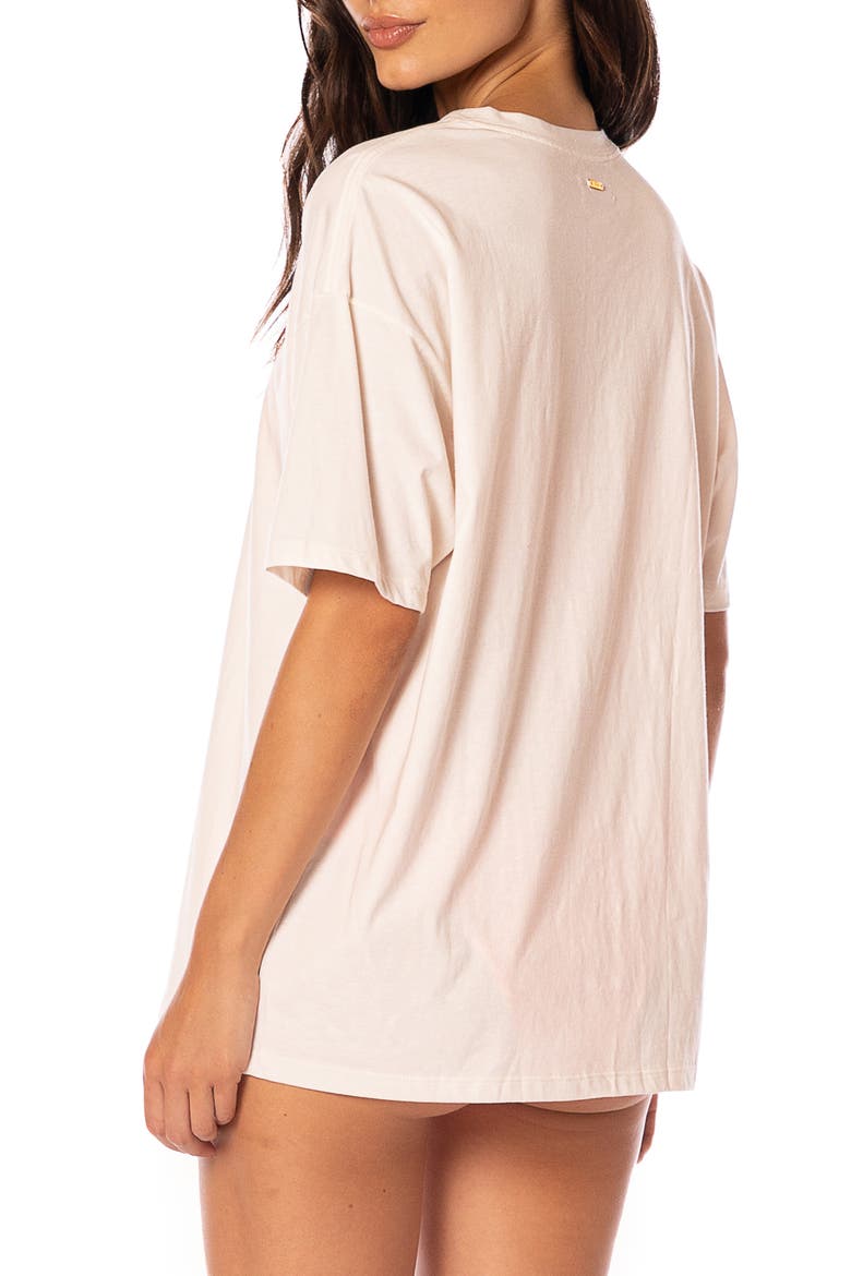 Azalea Lobster Cotton Cover-Up T-Shirt, Alternate, color, OPEN WHITE