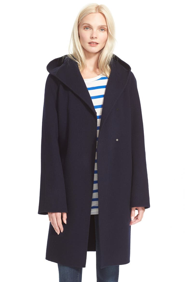 Hooded Coat, Main, color, COASTAL