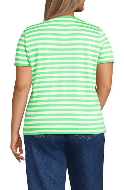 Lands' End Relaxed Supima Cotton V-neck T-shirt In Multi