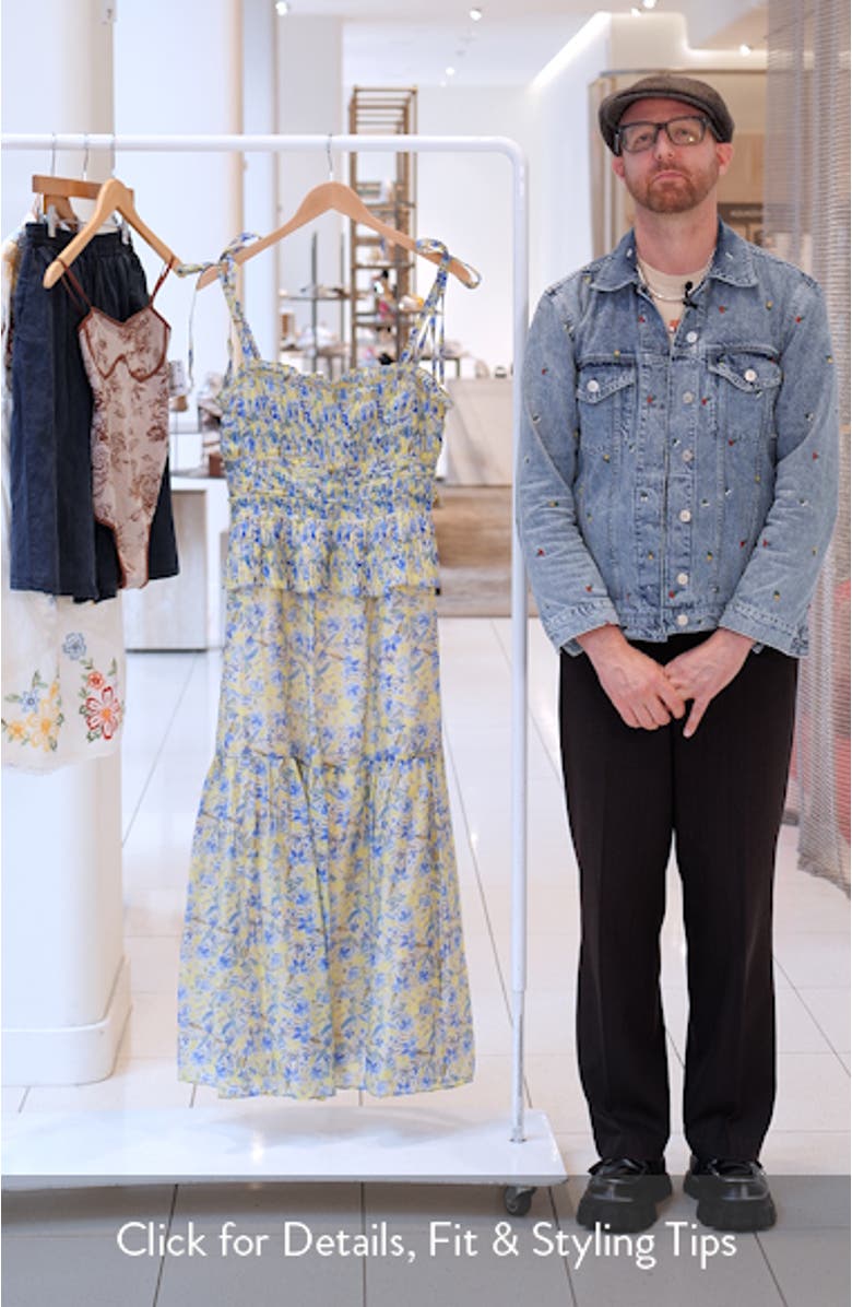 Ethelind Floral Tiered Sundress, sales video thumbnail