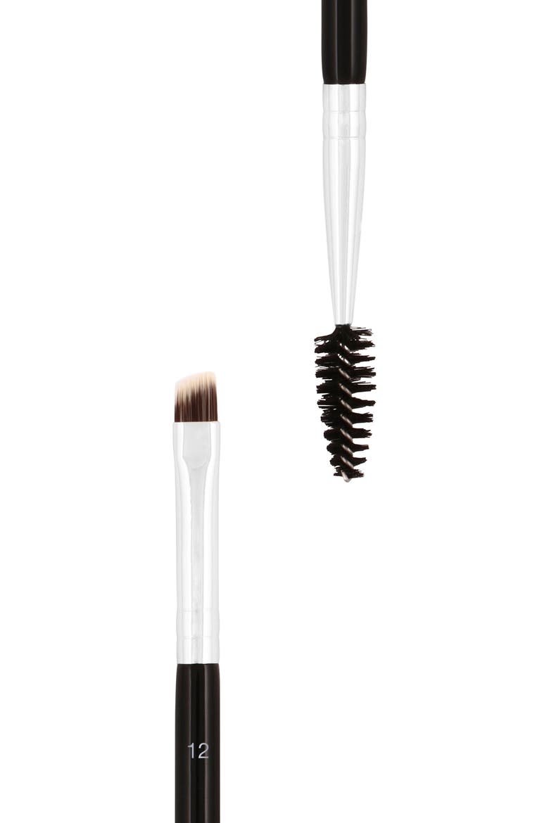 #12 Large Synthetic Duo Brow Brush, Alternate, color, NO COLOR