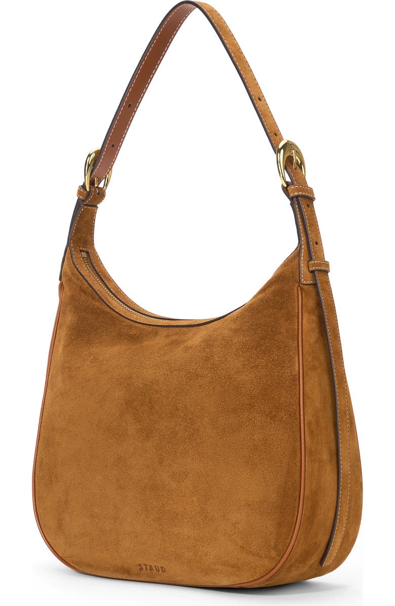 STAUD Pine Suede Hobo Bag, Alternate, color,