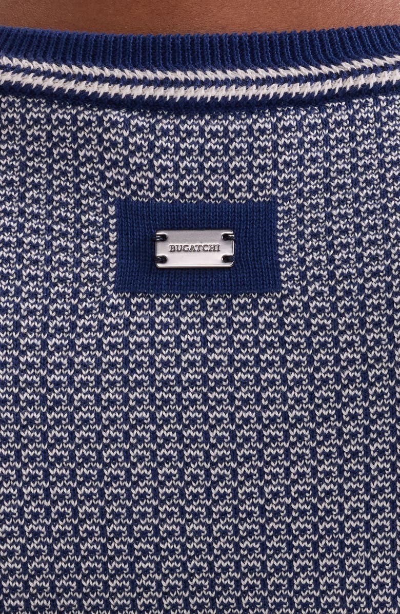 Bugatchi Jacquard Knit Sweater, Alternate, color, Navy