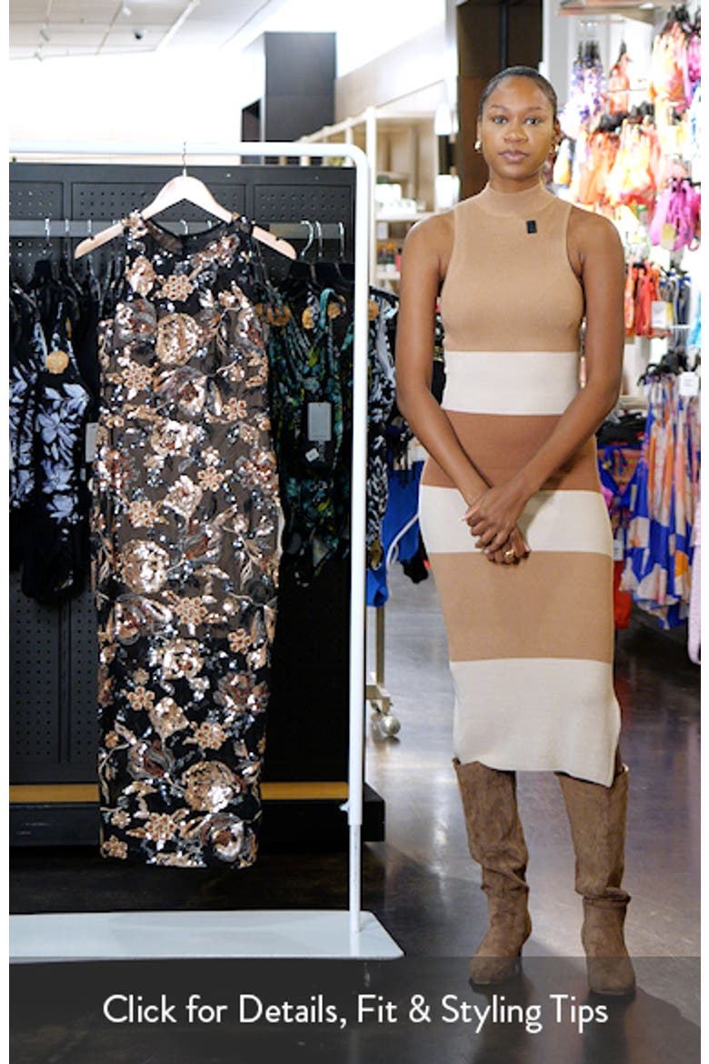 Helena Sequin Floral Cocktail Sheath Dress video