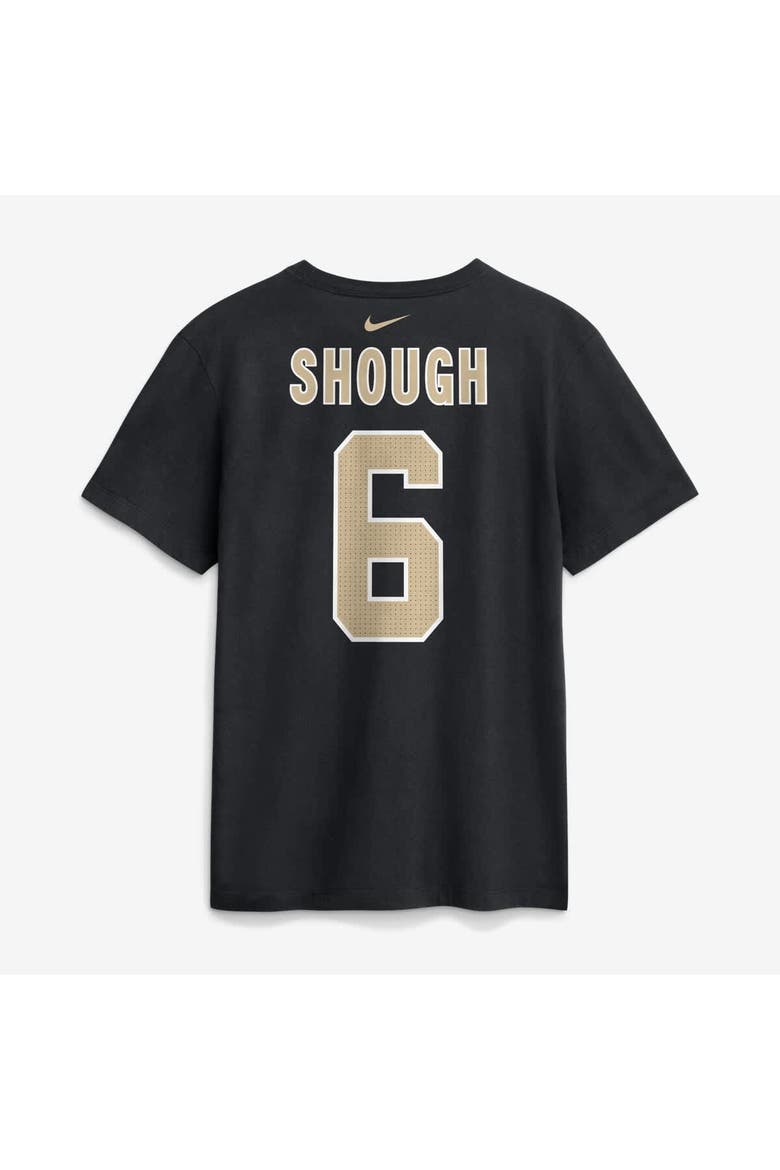 Men's Nike Tyler Shough Black New Orleans Saints Name & Number T-Shirt, Alternate, color, Black
