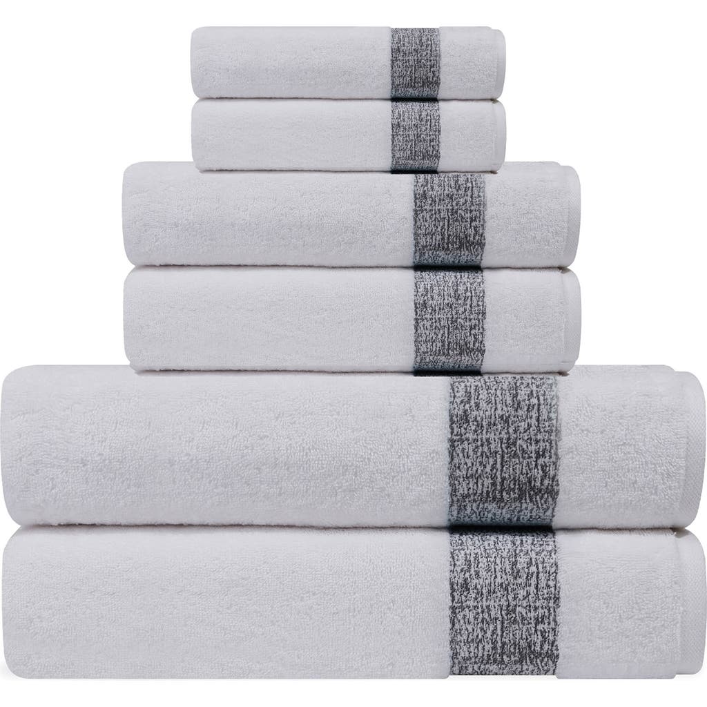 Depera Pera 6-piece Turkish Cotton Bath Towel Set