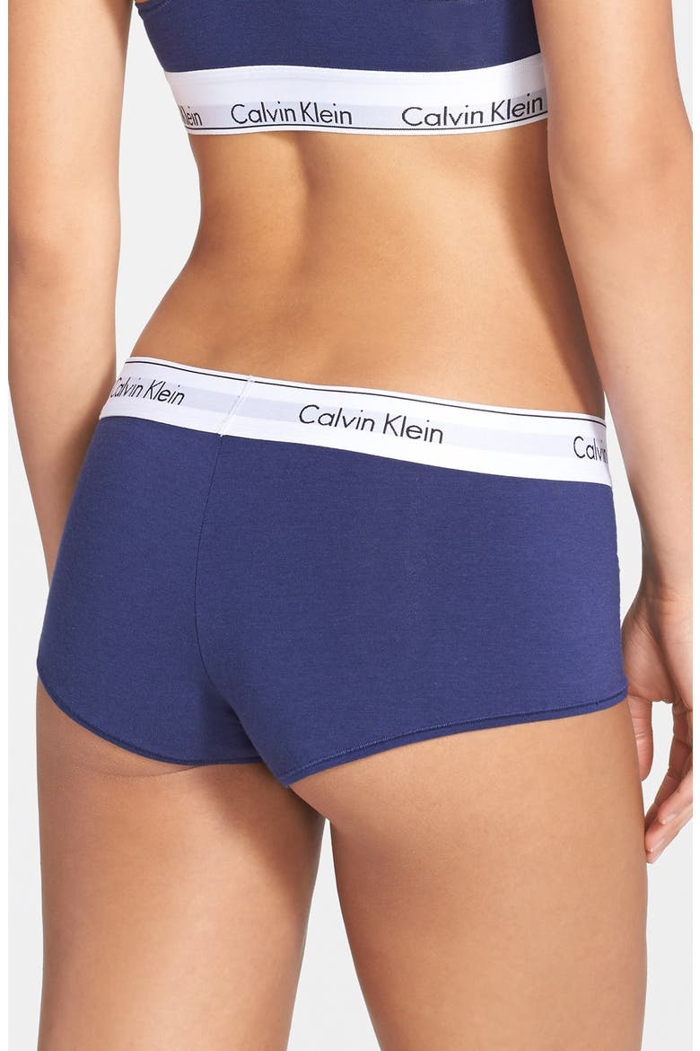Modern Cotton Collection Boyshorts, Alternate, color, COASTAL