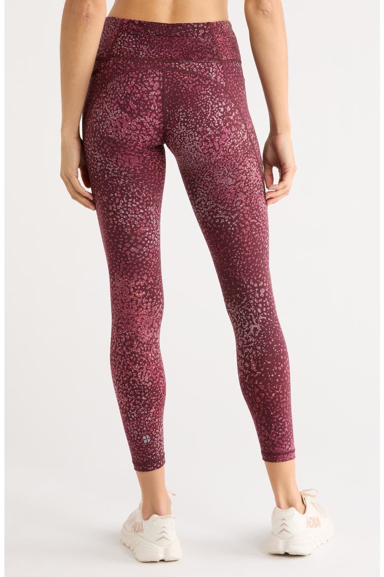Power 7/8 Workout Pocket Leggings, Alternate, color, RED DOT TERRAIN PRINT