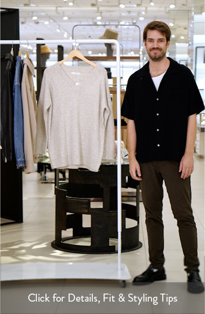 Oversize V-Neck Sweater, sales video thumbnail