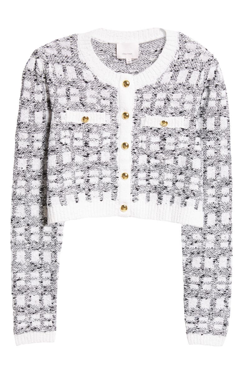 Cinq à Sept Kori Tweed Cardigan, Alternate, color, 