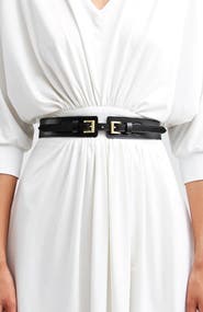 Belle & Bloom London Fog Leather Waist Belt