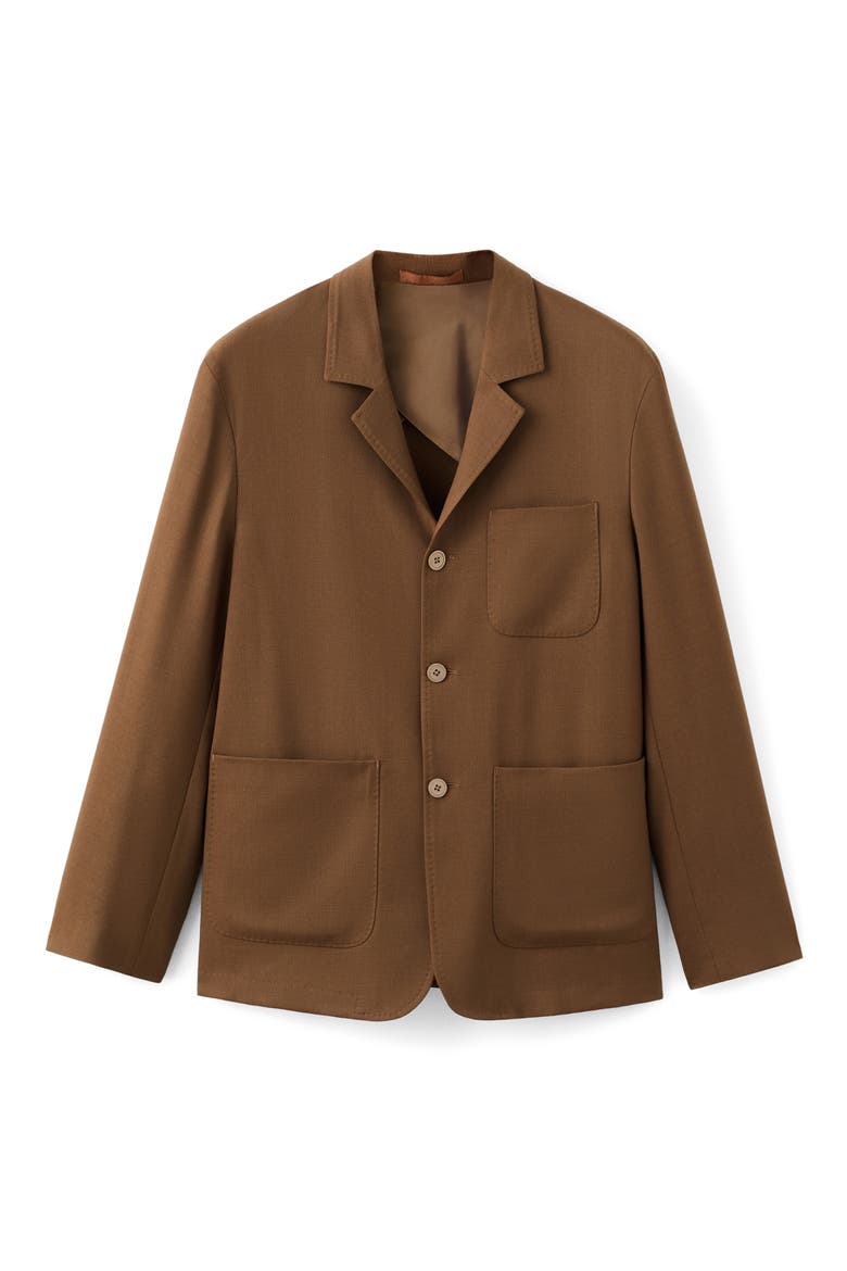 Wool Blend Sport Coat, Alternate, color, ORANGE BROWN