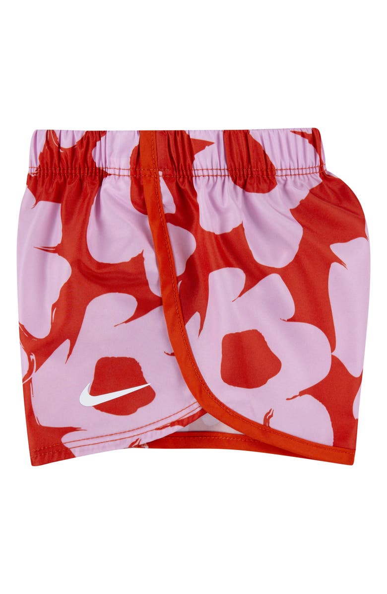 Nike Floral Print Dri-FIT Sprinter T-Shirt & Shorts Set, Alternate, color, Picante Red