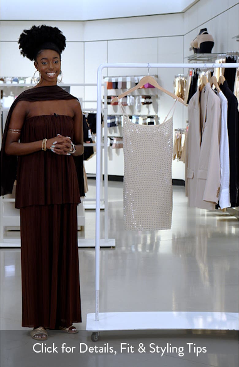 Crystal Bodycon Mesh Minidress, sales video thumbnail