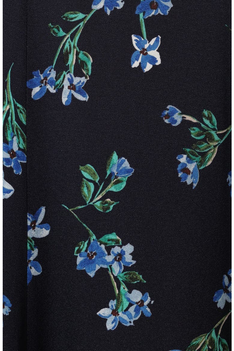 Hendrix Floral Print Midi Dress, Alternate, color, MIDNIGHT BLUES