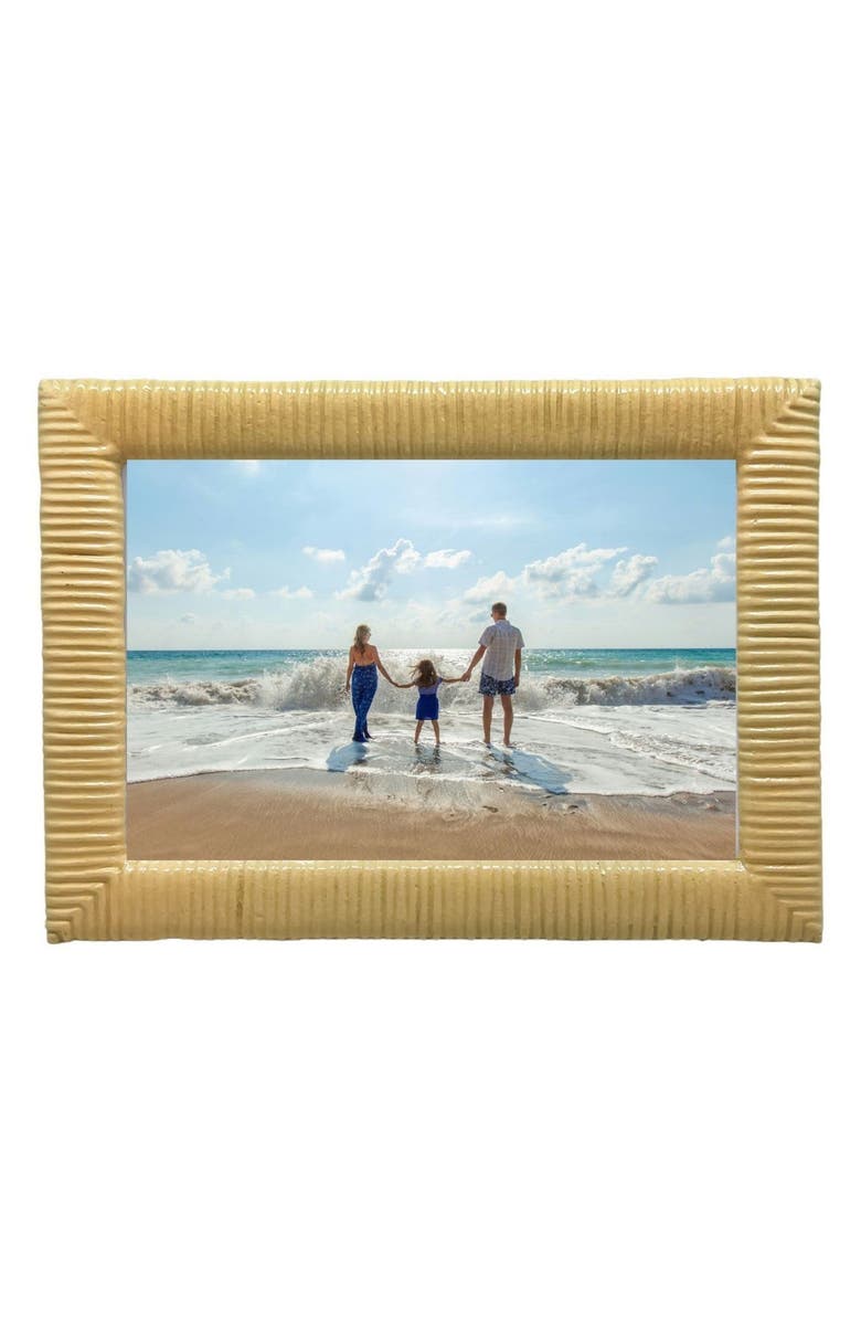 Mariposa Woven Texture Yellow 4 x 6-Inch Picture Frame, Main, color, Yellow