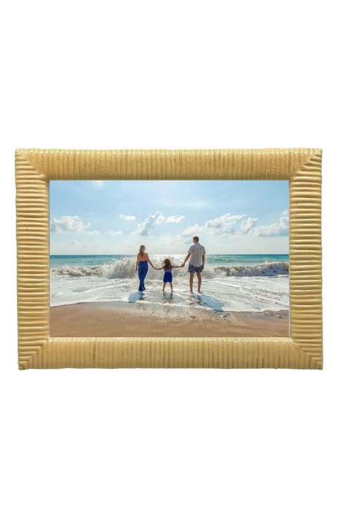 Woven Texture Yellow 4 x 6-Inch Picture Frame