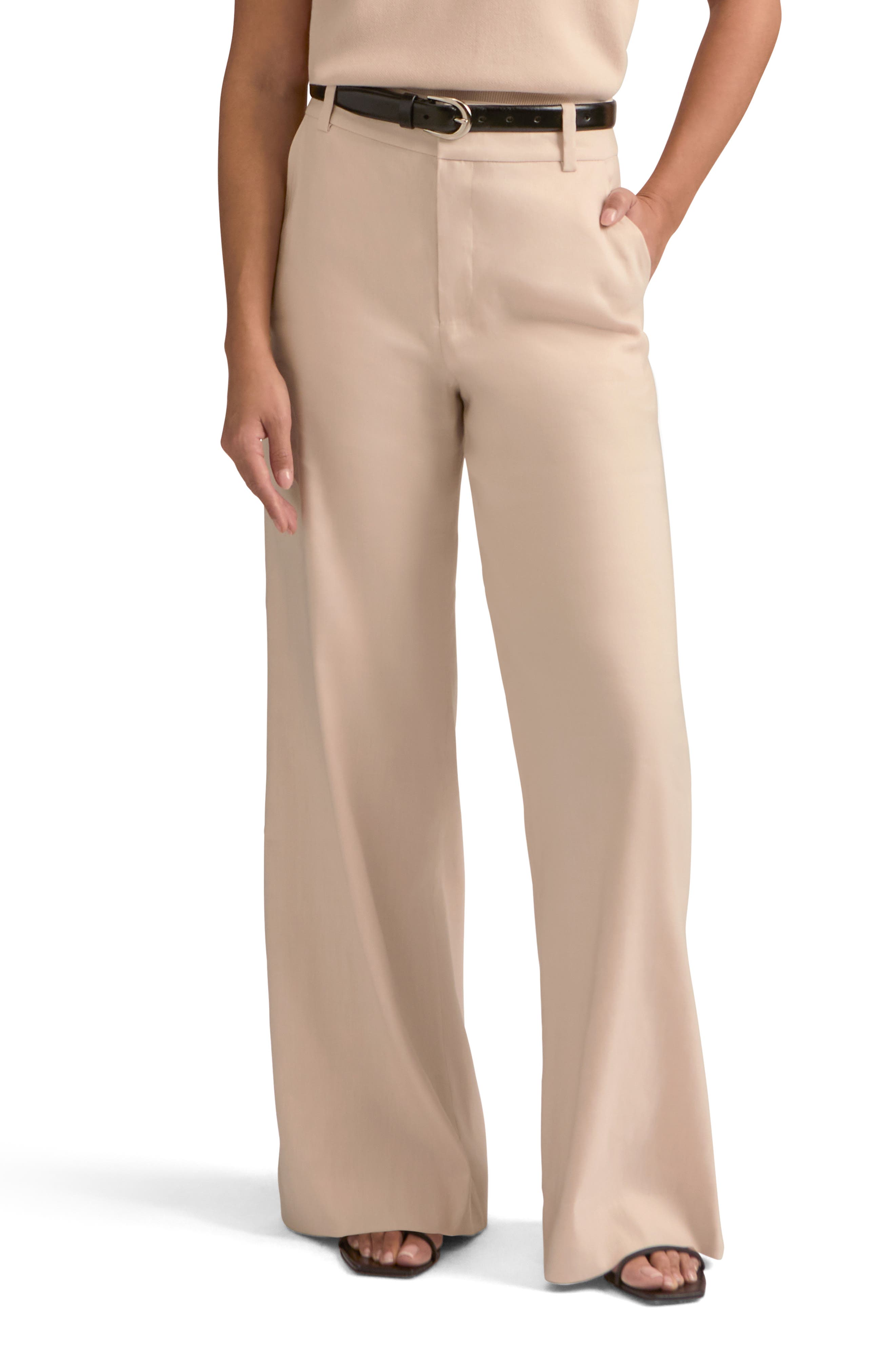 The Jones Linen Blend Wide Leg Pants