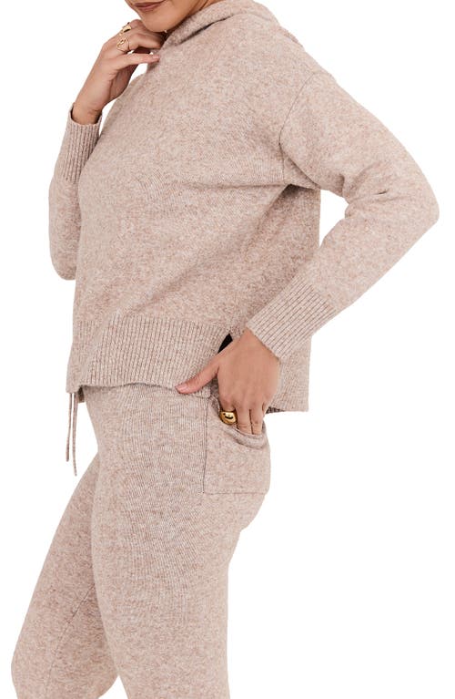 Mistress Rocks Boxy Sweater Hoodie In Gravel