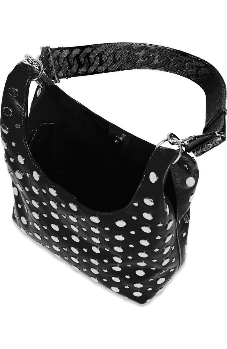 Rebecca Minkoff Ayla Studded Shopper Tote, Alternate, color, Black