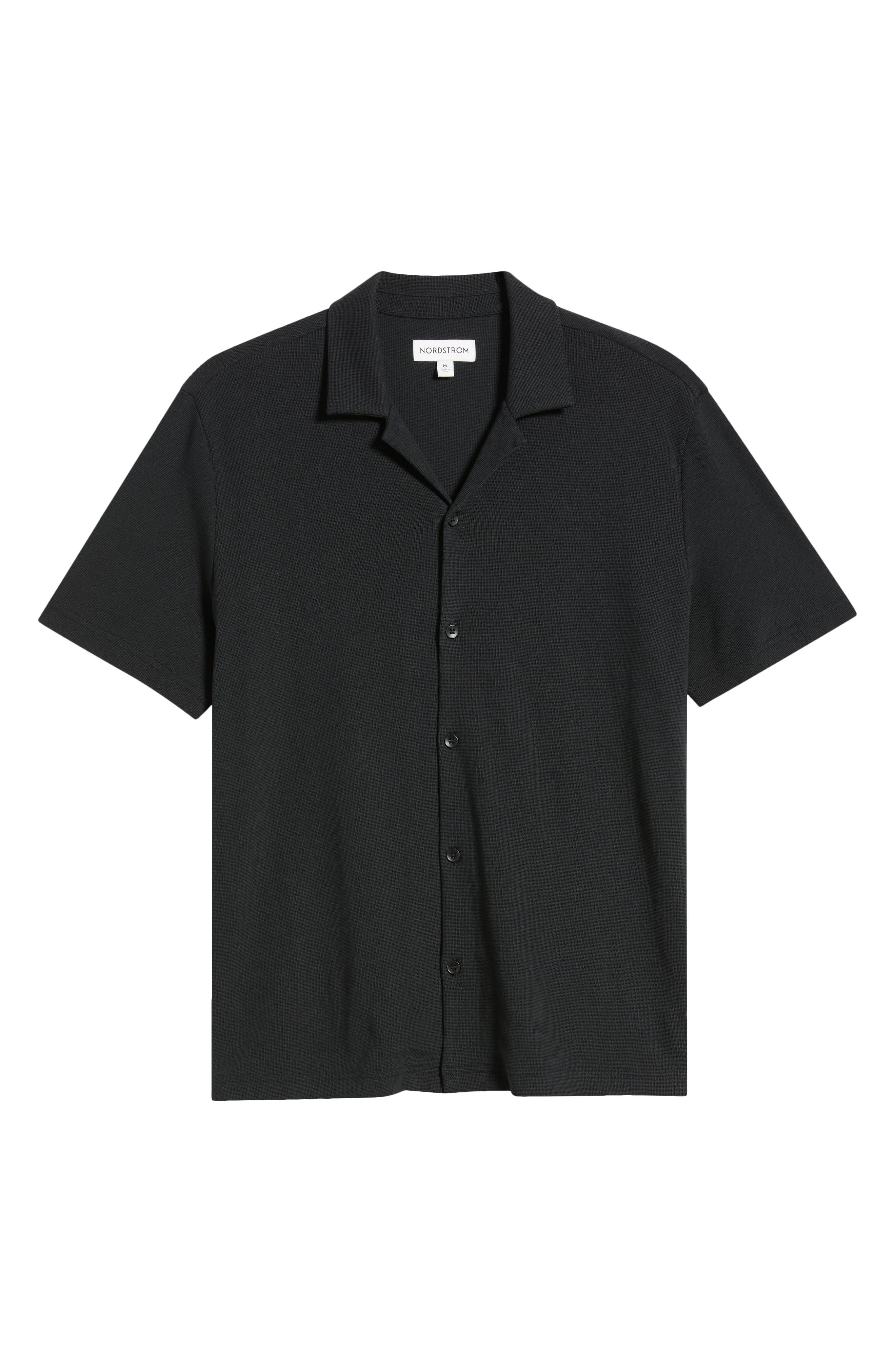 Мужские Nordstrom Seaport Knit Cotton Camp Shirt — фото 6