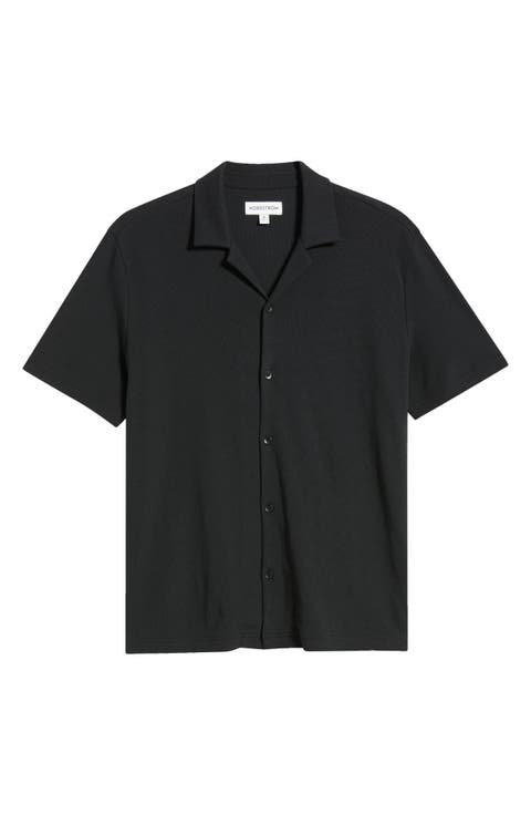 Seaport Knit Cotton Camp Shirt