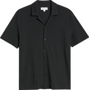Nordstrom Seaport Knit Cotton Camp Shirt