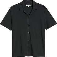 Nordstrom Seaport Knit Cotton Camp Shirt