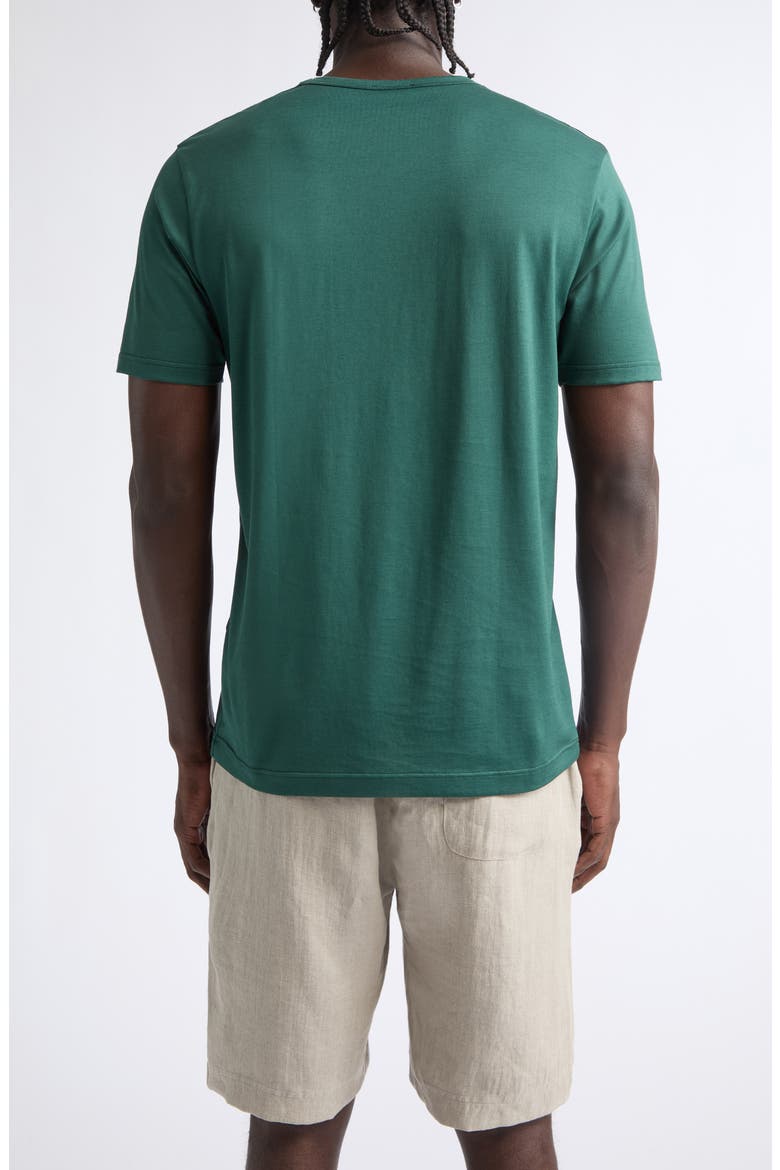 Cotton Crewneck T-Shirt, Alternate, color, FOREST