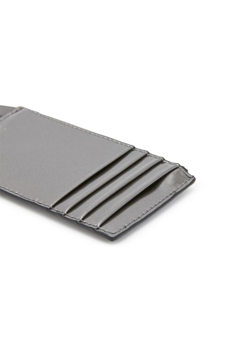 AllSaints Marlborough Leather Card Holder, Alternate, color,