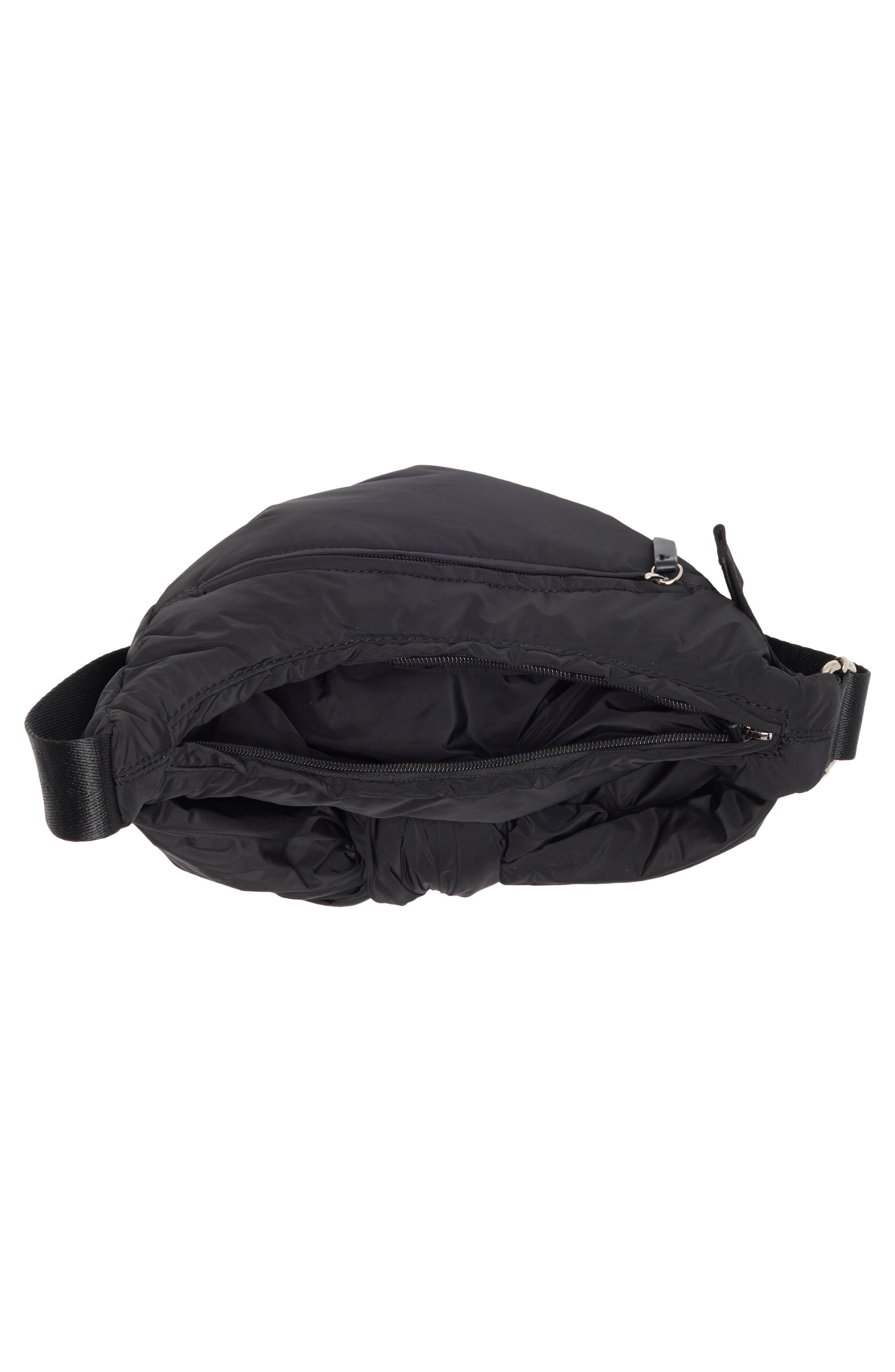 Dolce Vita Knotted Nylon Crossbody Bag, Alternate, color, Black