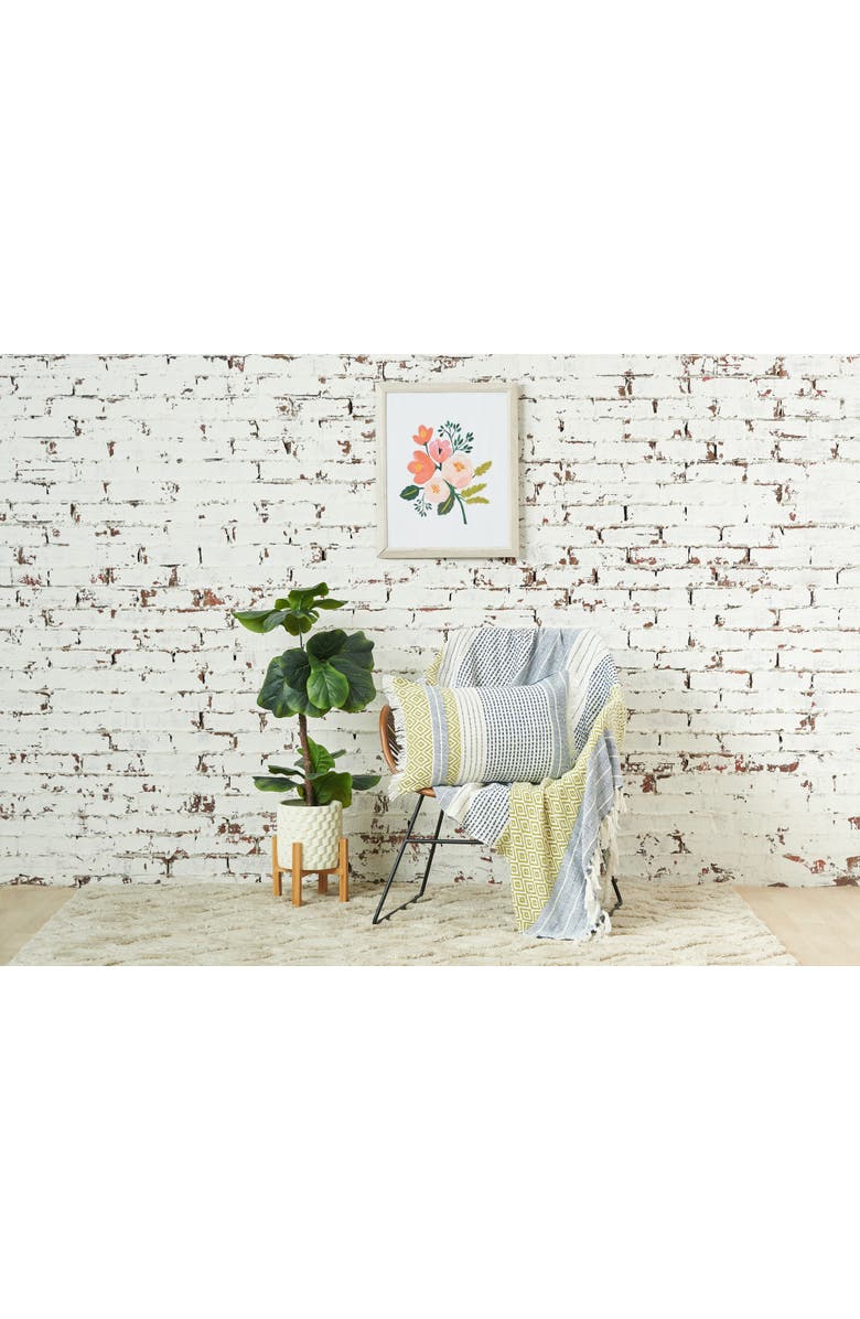 carol & frank Berkley Citron 50" x 60" Throw Blanket, Alternate, color, Green