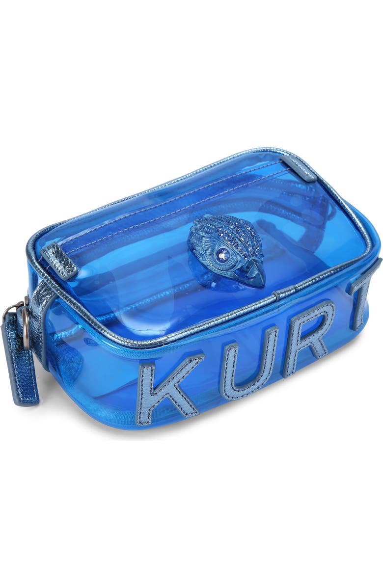 Kurt Geiger London Kensington Vinyl Camera Bag, Alternate, color, Blue