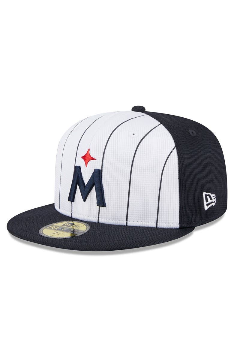 New Era Men's New Era White Minnesota Twins 2025 Batting Practice 59FIFTY Fitted Hat, Alternate, color, White