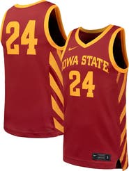 Nike Men's Nike #24 Cardinal Iowa State Cyclones Replica Basketball Jersey
