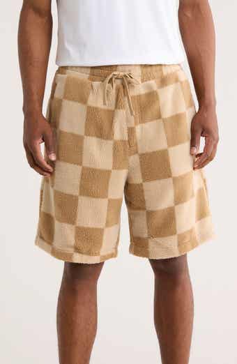 BOSS Nustine Check Fleece Shorts
