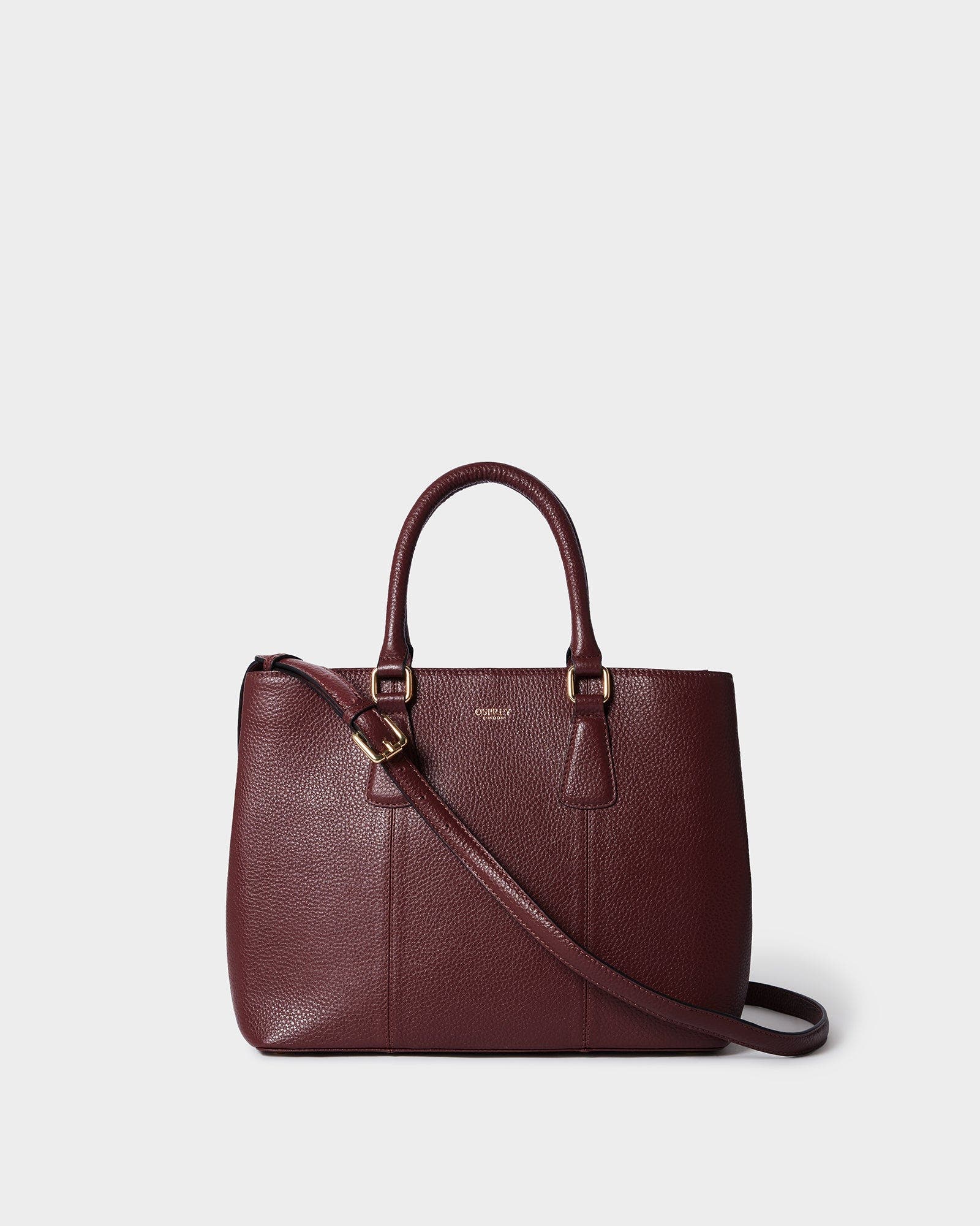 The Adaline Leather Workbag, Main, color, Merlot