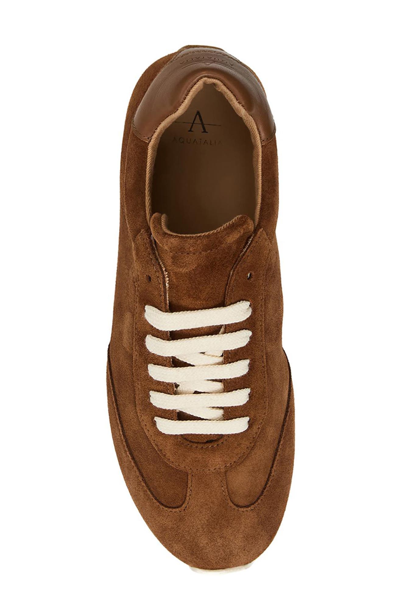 Oasis Weatherproof Sneaker, Alternate, color, COGNAC SUEDE