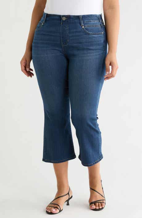 Liverpool Los Angeles Gia Glider Pull-On Crop Flare Jeans