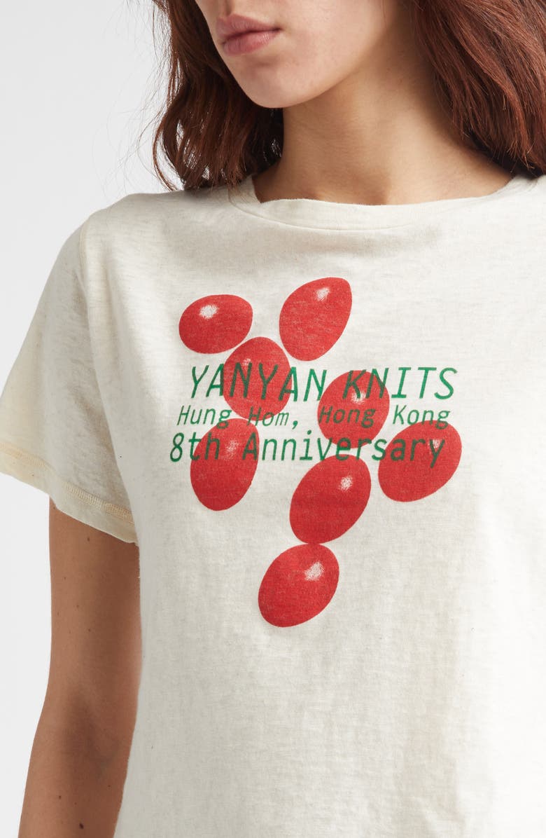YanYan Red Eggs Yanniversary Graphic T-Shirt, Alternate, color, Raw Cotton / Red Eggs