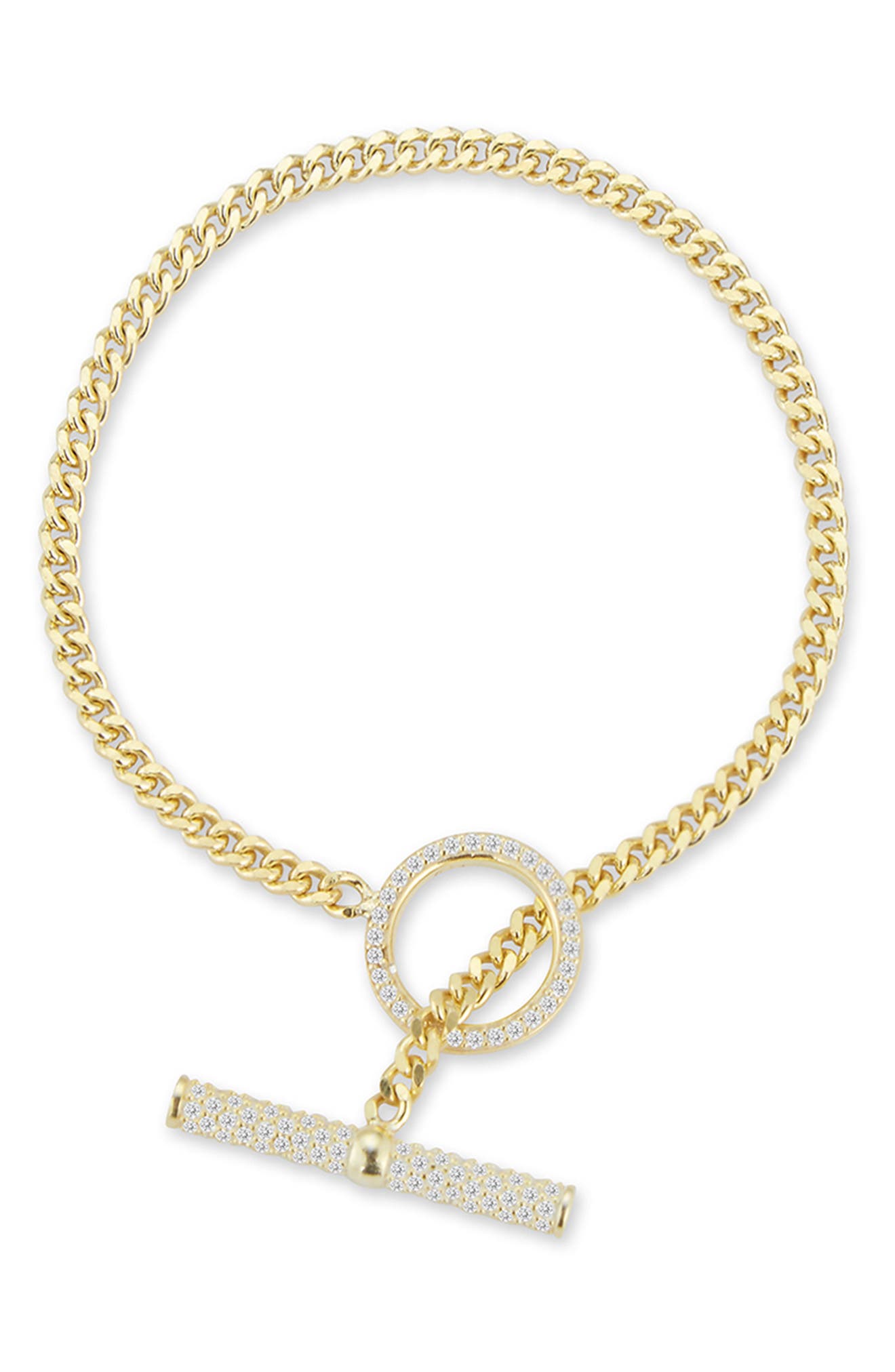 Cubic Zirconia Toggle Bracelet
