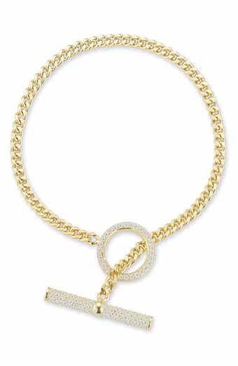 Cubic Zirconia Toggle Bracelet