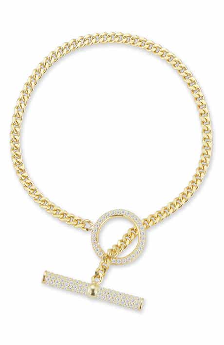 Cubic Zirconia Toggle Bracelet