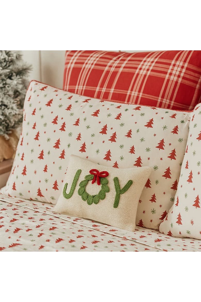Holiday Joy Mini Pillow, Alternate, color, Ivory
