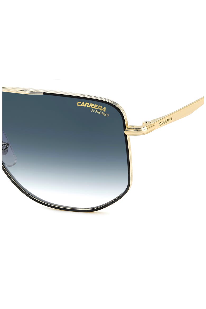 59mm Gradient Navigator Sunglasses, Alternate, color, GOLD BLACK/ DARK BLUE SF