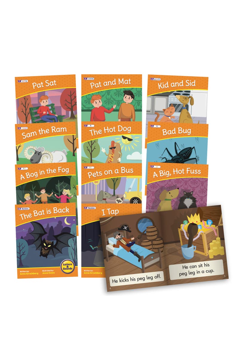 Junior Learning Letters & Sounds Phase 2 Set 2 Fiction Educational Learning Set, Main, color, Multicolored