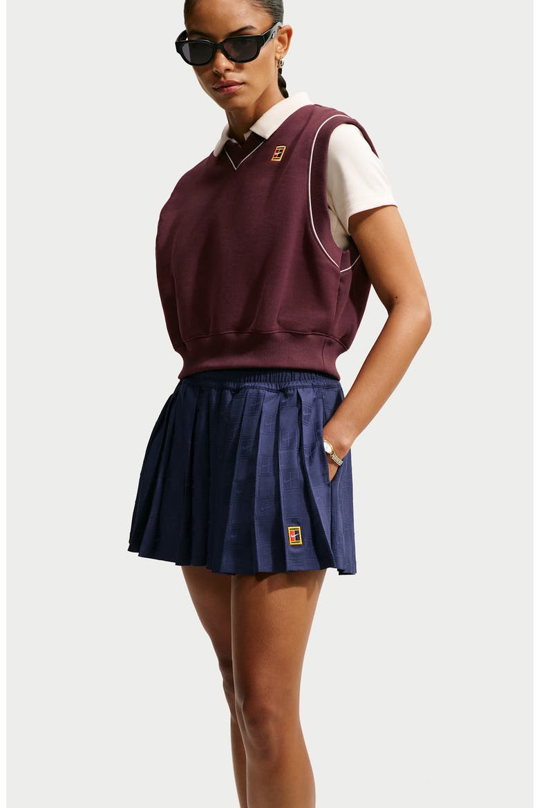 V-Neck Tennis Vest, Alternate, color, MYSTIC DATES