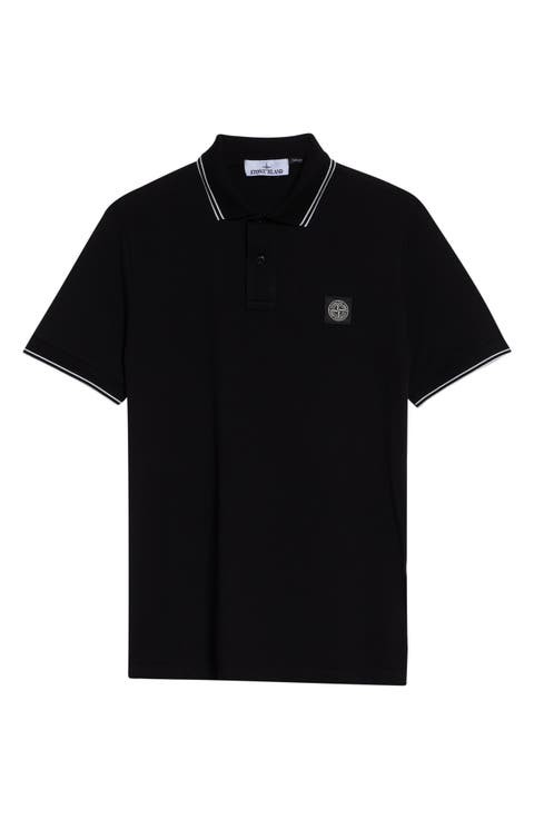 Tipped Stretch Cotton Polo