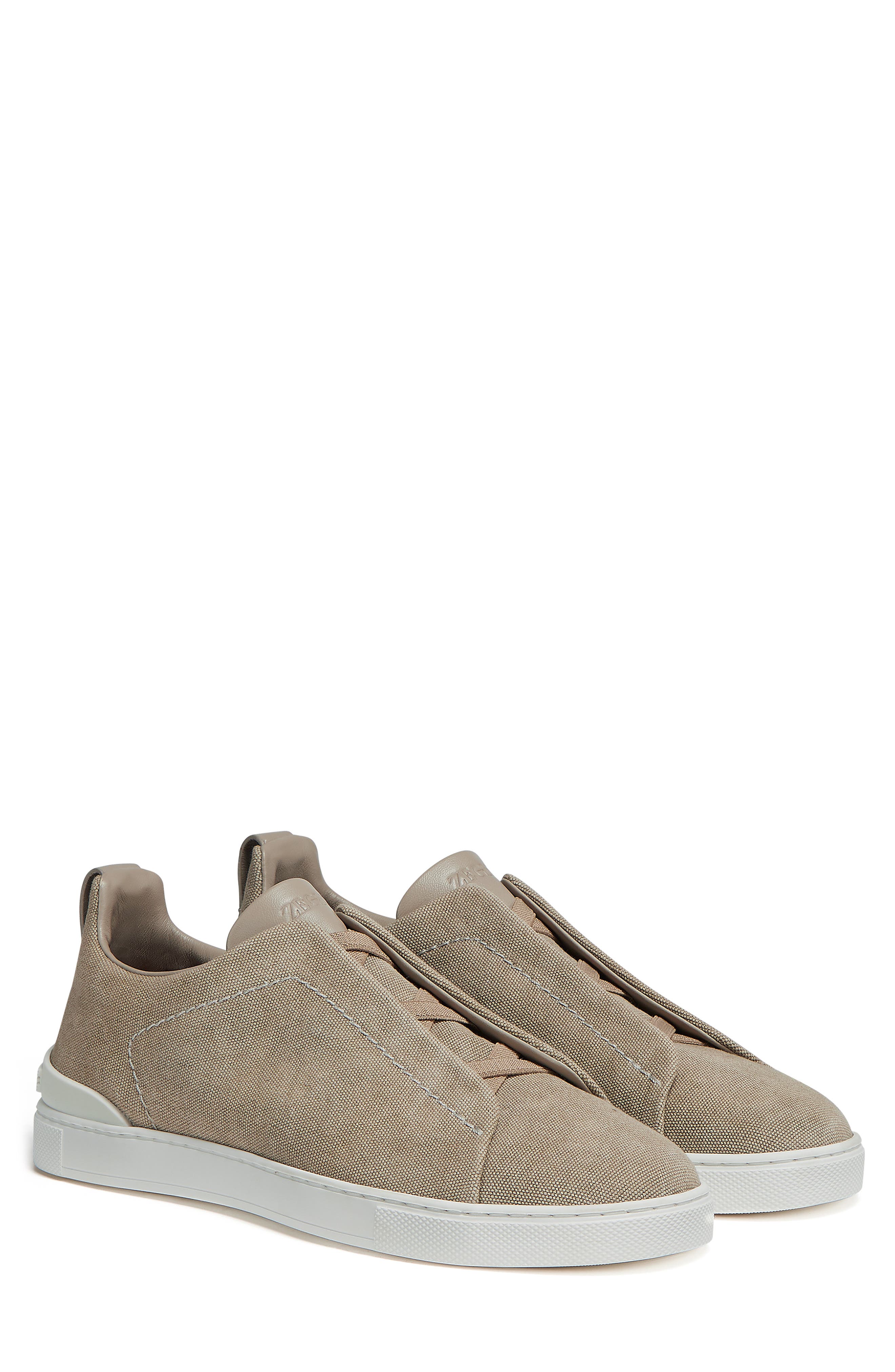 ZEGNA Triple Stitch Slip-On Sneaker, Main, color, 