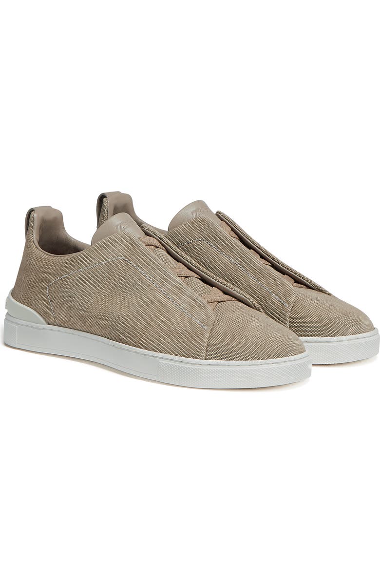 ZEGNA Triple Stitch Slip-On Sneaker, Main, color,